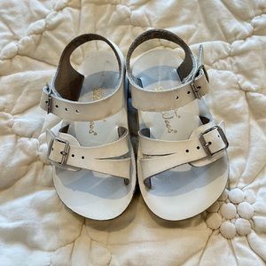 Salt Water-Girls White Sandals
